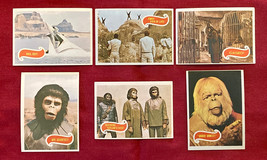 Vintage 1967 Planet of the Apes movie trading cards lot of 6 green back - £6.29 GBP