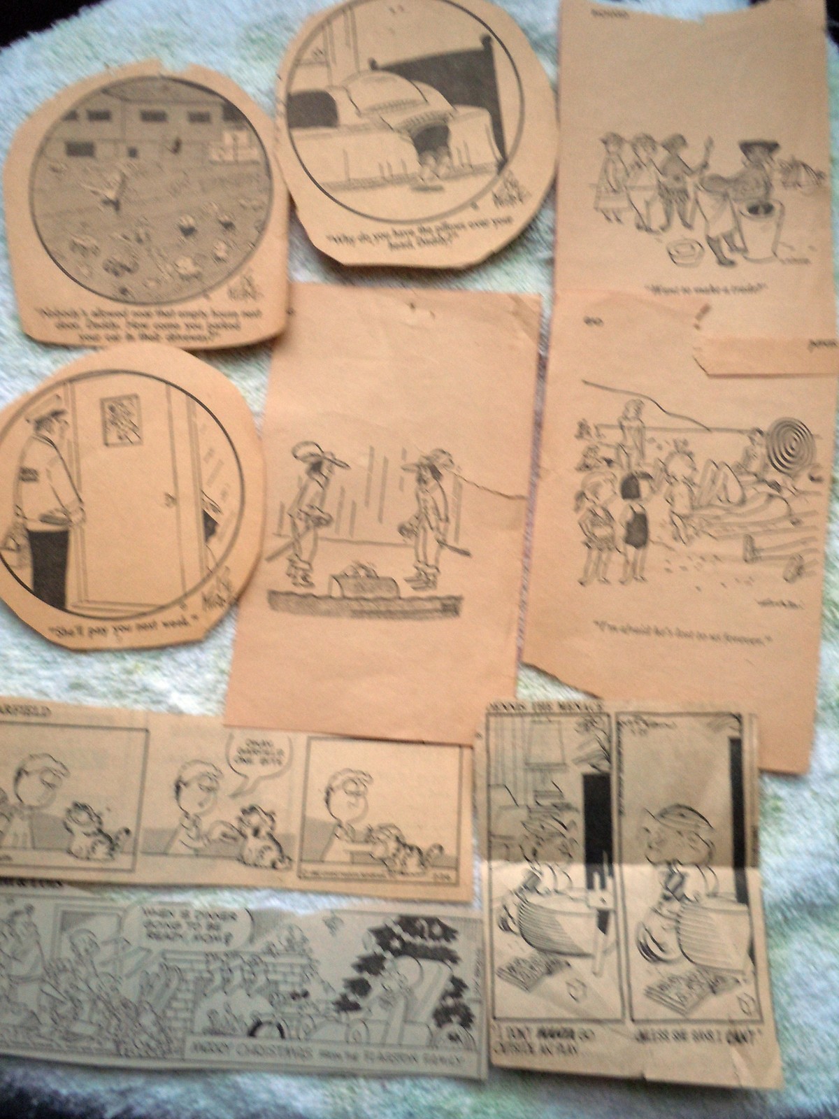 Vintage Newspaper Cartoons Bill Keane Garfield Dennis And more - $3.99