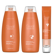 Healium Hair Swell Shampoo, Conditioner and Elixir Fine and thinning Hair - Trio