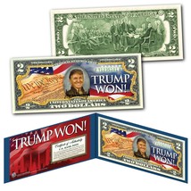 DONALD TRUMP 45th President Authentic $2 Bill &amp; Two FREE Trump Supporter... - £11.53 GBP