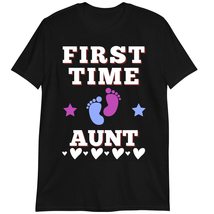 Pregnancy Announcement Expectant Aunt T Shirt, First Time Aunt Shirt Dark Heathe - £15.63 GBP+