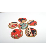 kilim coasters,Coaster 4,5&#39;&#39;,handmade coaster,wool coasters,homedecor co... - £22.65 GBP