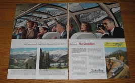 1957 Canadian Pacific Railway Ad - You&#39;ll see more of magnificent Canada - £14.54 GBP