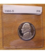 1986-S Proof JEFFERSON NICKEL - $7.95