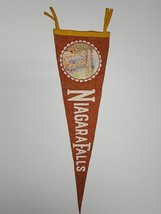 Vintage Felt Souvenir Travel Pennant Niagra Falls 26&quot; - £15.18 GBP