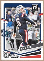 2023 Donruss #208 Nick Folk New England Patriots - £1.47 GBP