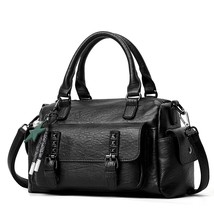 Women bag Retro Leather Boston Women Handbag Designer Shopper  Bags Bolsa Femini - £140.82 GBP