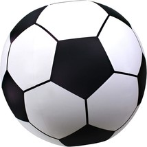 Gofloats Giant Inflatable Soccer Ball, 2.5&#39;, Black And White, Premium Raft Grade - £31.45 GBP