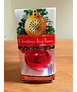 Christmas Tree Tunes Bluetooth Wireless Speaker Red Ornament (NEW) - £7.70 GBP