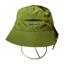 Steve Madden Satin Lined Nylon Bucket Hat Green New - £14.59 GBP