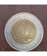 One Egyptian pound 2005 and not attracted to the magnet - $200.00