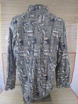 MICHAEL AUSTIN Men shirt cotton long sleeve pit to pit 26 XL duck hunter hunting - £13.44 GBP