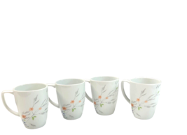 Corelle Corning ADLYN 12 oz Mug Cup Watercolor White Floral Coral Blue B... - £27.23 GBP
