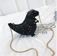 Trend Fashion 3D  Design Rivets Pu Leather Girl&#39;s Chain Purse  Bag Tote Ladies C - £50.06 GBP