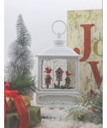 Cardinals with birdhouses snow globe-musical - £70.25 GBP
