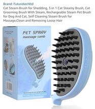 Pet Steam Brush, 3 In 1 Grooming, Dog, Cat, Hair Cleaner, Animals - $5.82