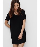 Wilfred Free Women&#39;s Teigen Dress T-Shirt Crepe Mini Dress Lined Size M ... - $54.29 CAD