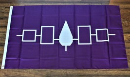 Iroquois Nation Banner Flag Native American Indian United Tribe Tribal New 3x5ft - £12.64 GBP