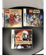 Nintendo DS Game Lot X3 Battles Ninjago (NEW), Star Wars Complete Saga, ... - $24.00