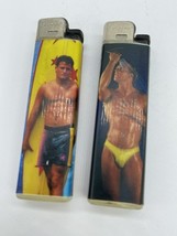 Vintage Feudor Lighters 80&#39;s Hunk Buff Bodybuilder Men Set Lot Disposable - $18.00