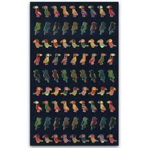 CUTE TINY BIRD FOIL HOLOGRAM STICKERS Parrot Scrapbook Kid Craft Sticker... - $2.49