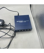 Netgear GS105 V5 Prosafe 5 Port Gigabit Switch WITH POWER ADAPTER Used - $12.86