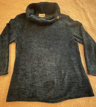 Peck &amp; Peck Women&#39;s Size XL Cowl Neck Blue Sweater 3/4 Sleeves - €15,56 EUR