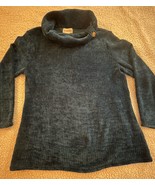 Peck &amp; Peck Women&#39;s Size XL Cowl Neck Blue Sweater 3/4 Sleeves - €15,40 EUR
