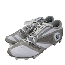 Mens Warrior Burn 7.0 Low White Silver Lacrosse Cleats Size 9.0 - $1,837.34 MXN