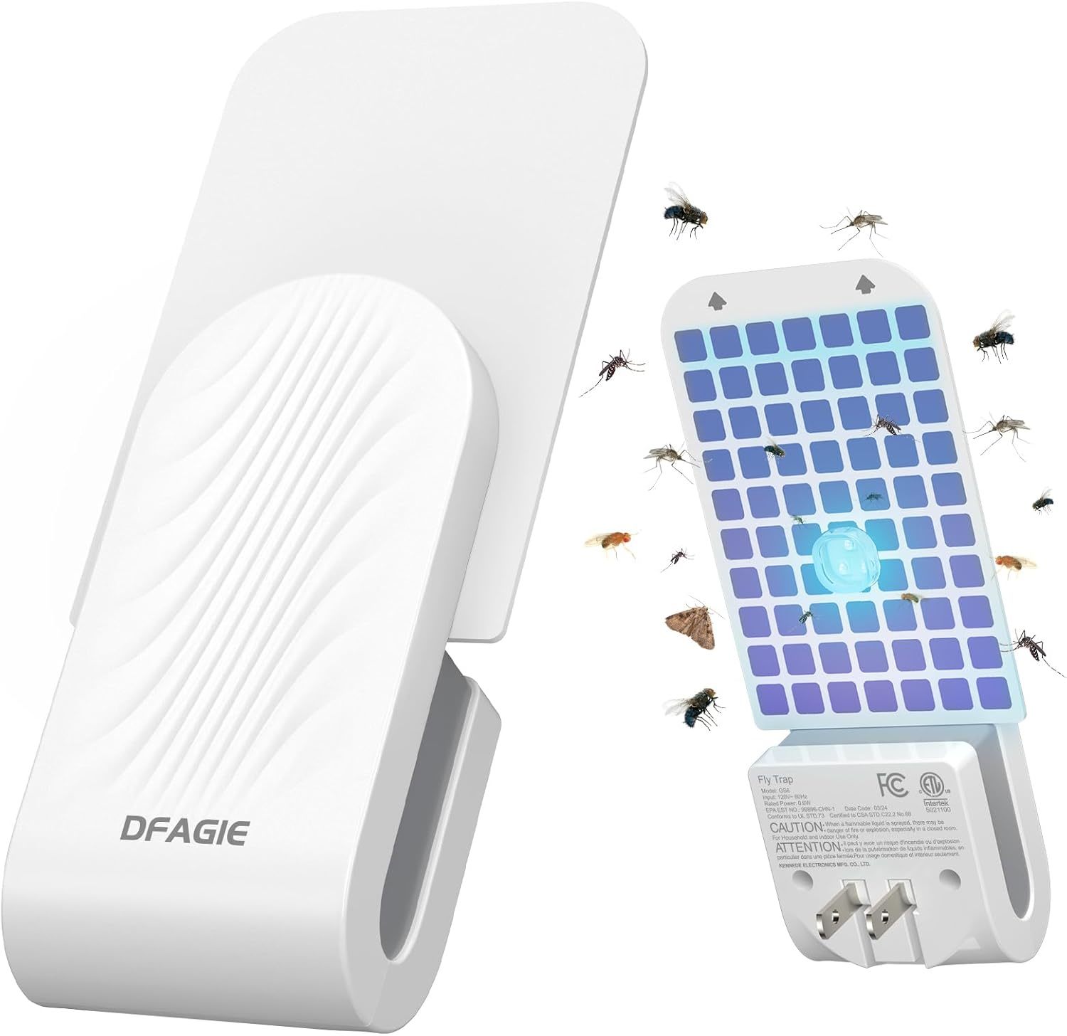 Gnat Trap For House Indoor, White, Plug-In Flying Insect Trap For Mosquito, - $38.98