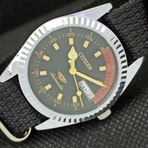 Vintage Citizen Auto 8200 Japan Mens D/D Refurbished Black Watch 557a-a295491-6 - £18.35 GBP