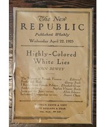 The New Republic Published Weekly, Wednesday April 22nd 1925 Vol XLII No... - $52.77 CAD