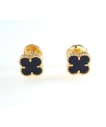    

VAN CLEEF &ARPELS BLACK ONYX Studs 18K Yellow Gold Ea... - $2,307.50