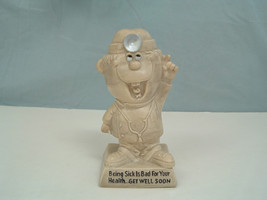 VINTAGE 1970 R W BERRIE GET WELL SOON DOCTOR STATUE FIGURINE - $19.75