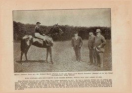 Antique 1910 Print The Life Of King Edward VII and Career of King George... - $21.74