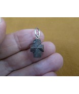CR506-1) 1/2" Fairy Stone Pendant CHRISTIAN CROSS Staurolite Crystal silver loop - $313.10 MXN