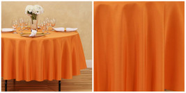 1 pc 90 in Round Polyester Tablecloths, Weddings &amp; Events - Orange - P01 - £37.38 GBP