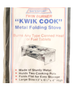 Safesport Kwik Cook Metal Folding Twin Burner Camping Stove SEALED Vinta... - $738.07 MXN