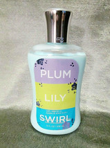Bath &amp; Body Works PLUM LILY SWIRL Lotion 8oz melon apple berry musk vanilla - £9.40 GBP
