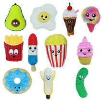 Food Junkeez Plush Dog Toys Soft Squeakers Choose From 11 Funny Snack Characters - £7.33 GBP+