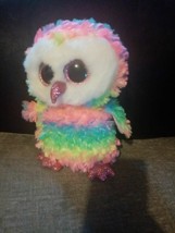 TY Owen Multicoloured Owl Approx 10&quot; - £9.19 GBP