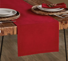 Bee and Willow Home Solid Red Table Runner 14&quot; x 90&quot; NWT - $7.80