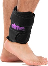 Strive Reusable Hot/Cold Therapy Ankle Compression Wrap Black One Size - £11.25 GBP