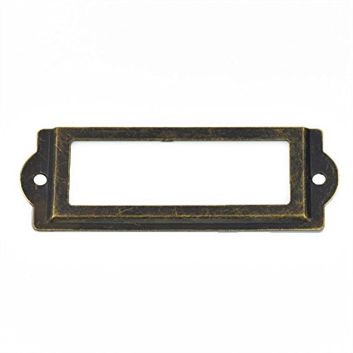 Bluemoona 10 Pcs - Drawer Door Library Label Tag Pull Home Cabinet Frame Handle