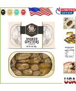 Sustainably Farmed Smoked Oysters in Premium Olive Oil - 12 x 3-Ounce Cans - $1,698.43 MXN