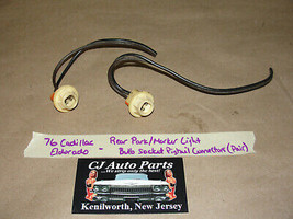 OEM 76 Cadillac Eldorado REAR BUMPER END PARK MARKER LIGHT BULB SOCKETS ... - $34.64