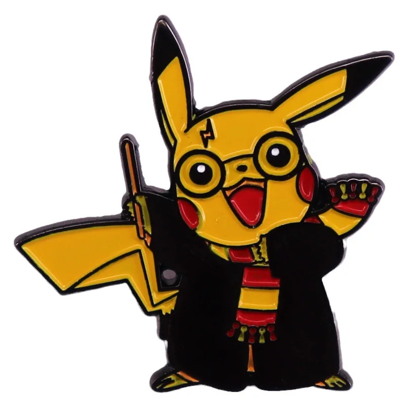 Pokemon Pikachu Enamel Pin Women&#39;s Brooches Lapel Pins for Backpack Briefcase - £7.10 GBP+
