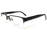 Versace Eyeglasses Frames MOD.1184 1261 Black Rectangular Half Rim 53-18... - $79.26