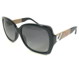 Burberry Sunglasses B 4160 3433/T3 Black Brown Square Frames w/ Blue Gra... - $130.68