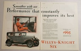 1928 Print Ad Willys-Knight Six Standard Coach Cars Made in Toledo,Ohio - $17.98